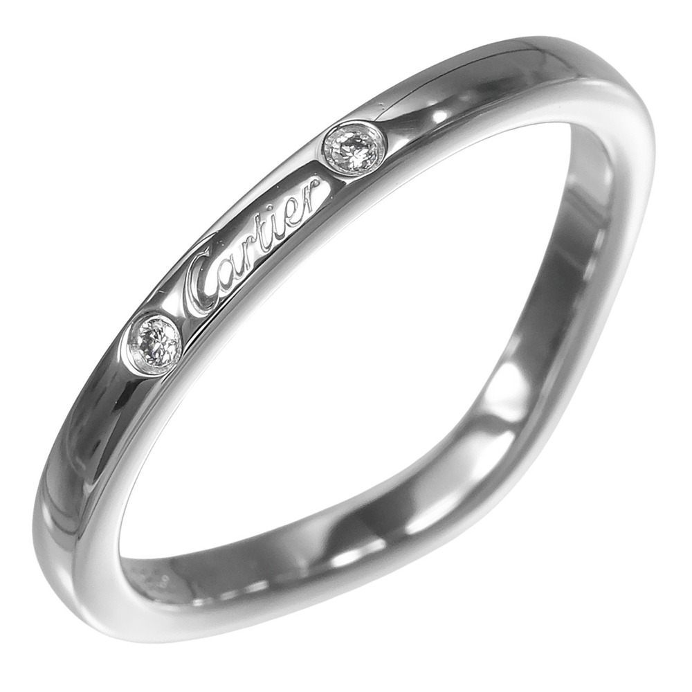 CARTIER Silver Diamond Ring